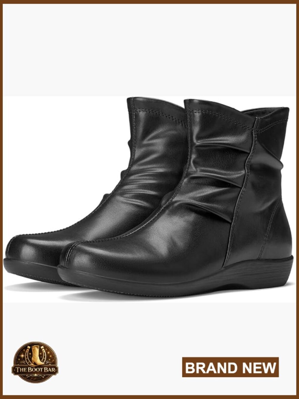 Women's Ankle Boots Flat Booties Casual Walking Shoes Comfortable Synthetic